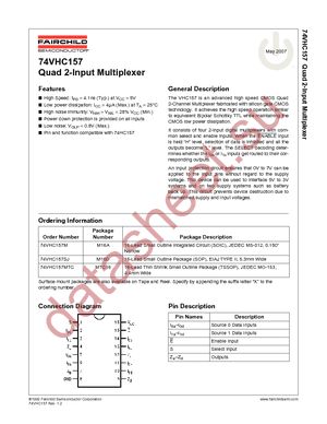 74VHC157SJX datasheet  